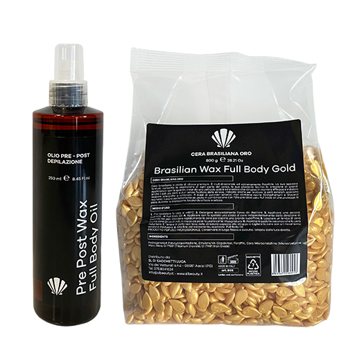 KIT 5 CERE BRASILIANE ORO 800G + OLIO